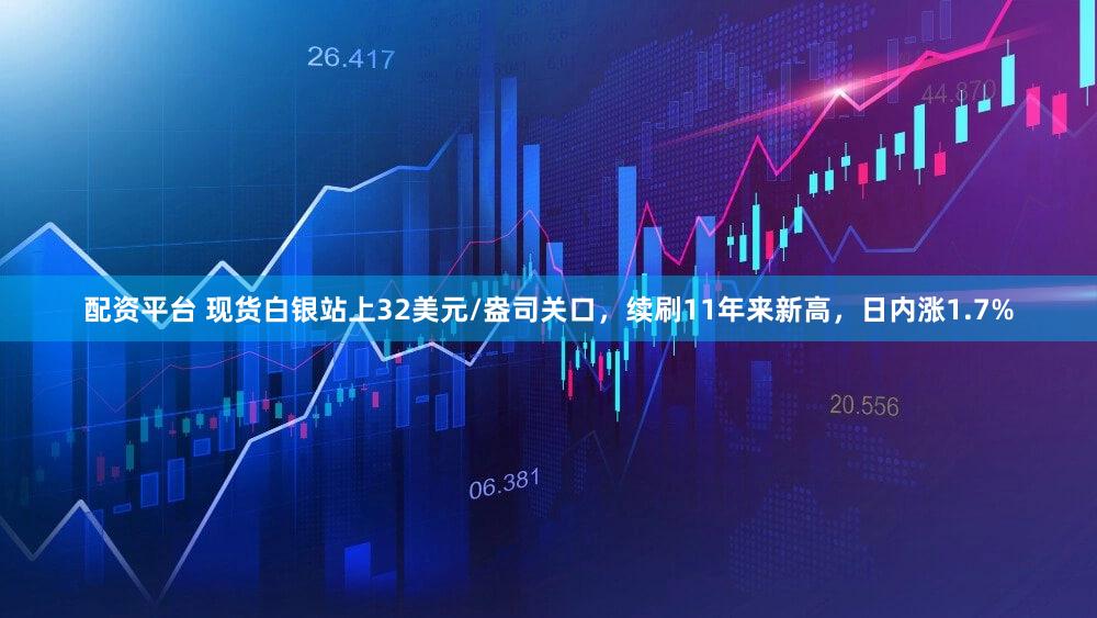 配资平台 现货白银站上32美元/盎司关口，续刷11年来新高，日内涨1.7%