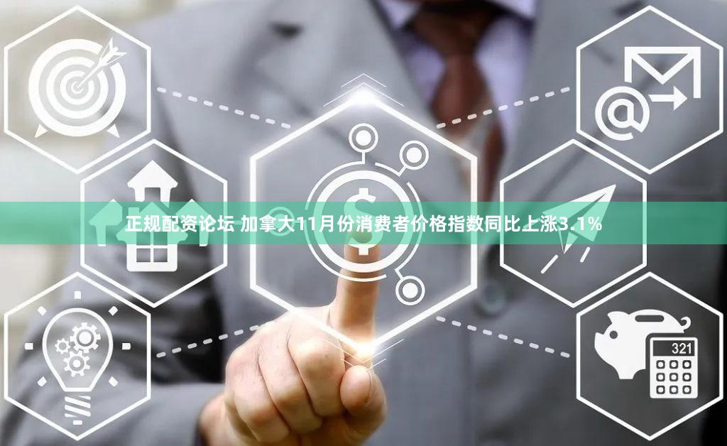 正规配资论坛 加拿大11月份消费者价格指数同比上涨3.1%